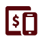 Tablet and mobile with money sign icon